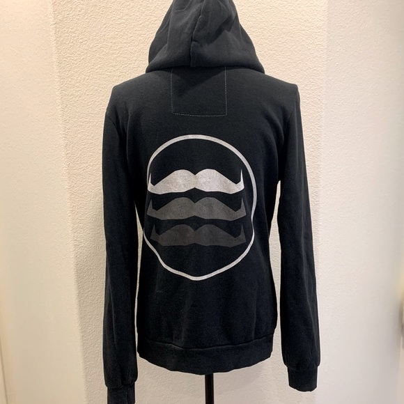Ultra RARE Vintage AN Mustaches Hoodie Jacket M